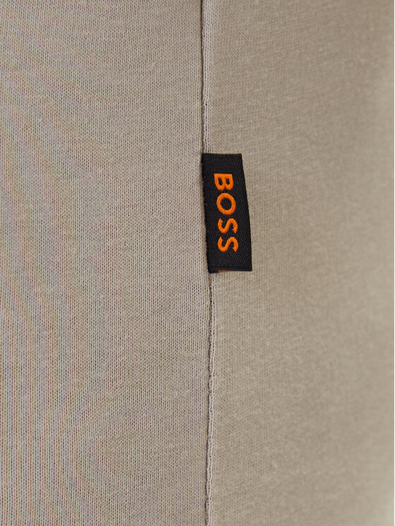 BOSS BOSS T-Shirt Imprint 50556007 Beżowy Regular Fit