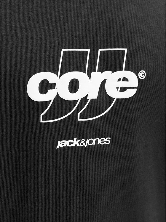 Jack & Jones Jack & Jones Tričko Club 12289868 Čierna Relaxed Fit