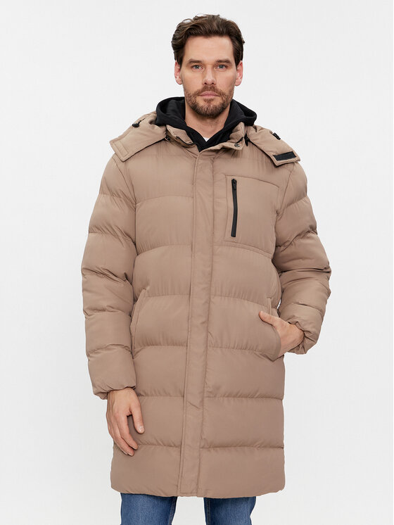 Brave Soul Brave Soul Geacă de iarnă MJK-ELSDONSTONE Bej Regular Fit