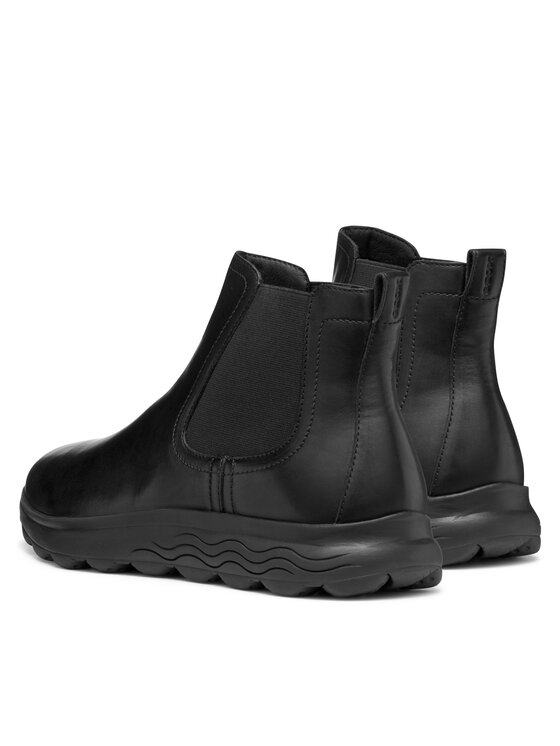 Geox Geox Jātnieku stila puszābaki U Spherica U56BYD 00043 C9999 Melns