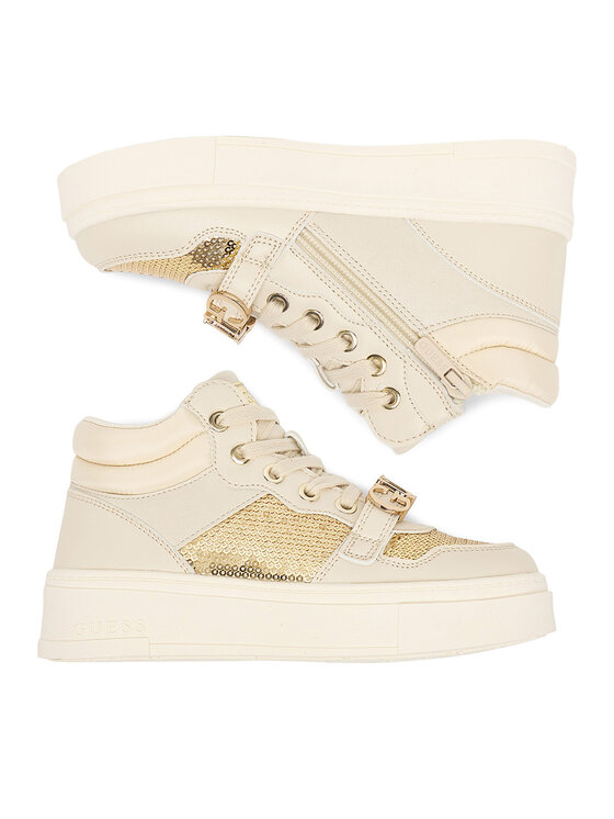 Guess Guess Sneakersy CEOWB-AVO-357-05 Écru