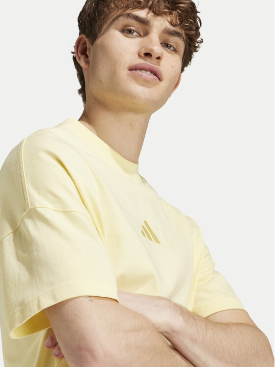 adidas adidas Tricou ALL SZN IY4141 Galben Loose Fit