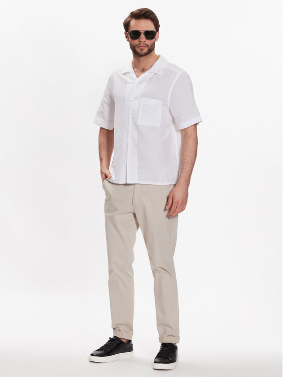 Calvin Klein Calvin Klein Marškiniai K10K109521 Balta Regular Fit