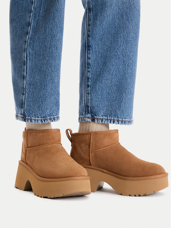 Ugg Ugg Sniego batai W Classic Ultra Mini Heights 1158311 Ruda