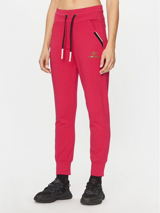 Aeronautica Militare Pantaloni trening 232PF915DF444 Roz Regular Fit