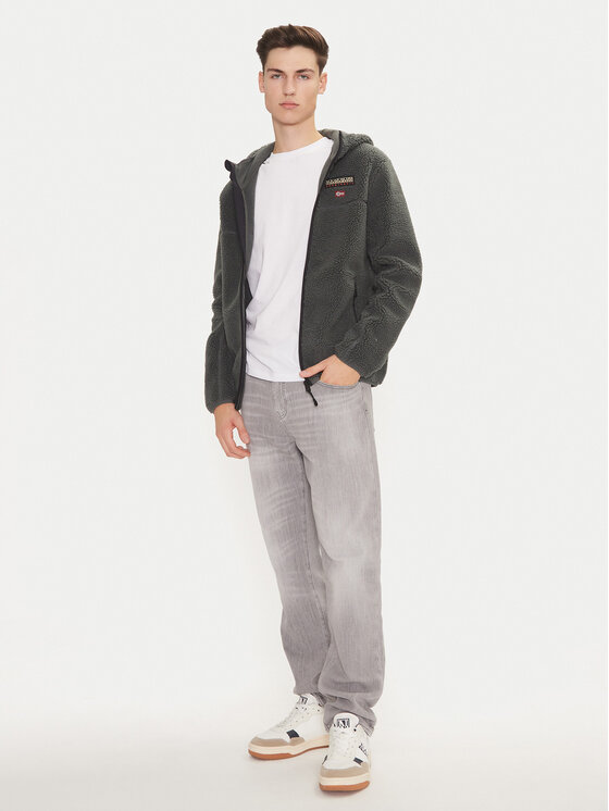 Napapijri Napapijri Felpa di pile T-Tynik NP0A4IA8 Verde Regular Fit