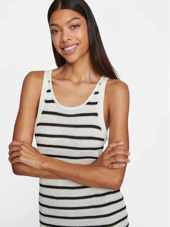 Vila Vila Vestito di maglia Margot 14099509 Écru Regular Fit