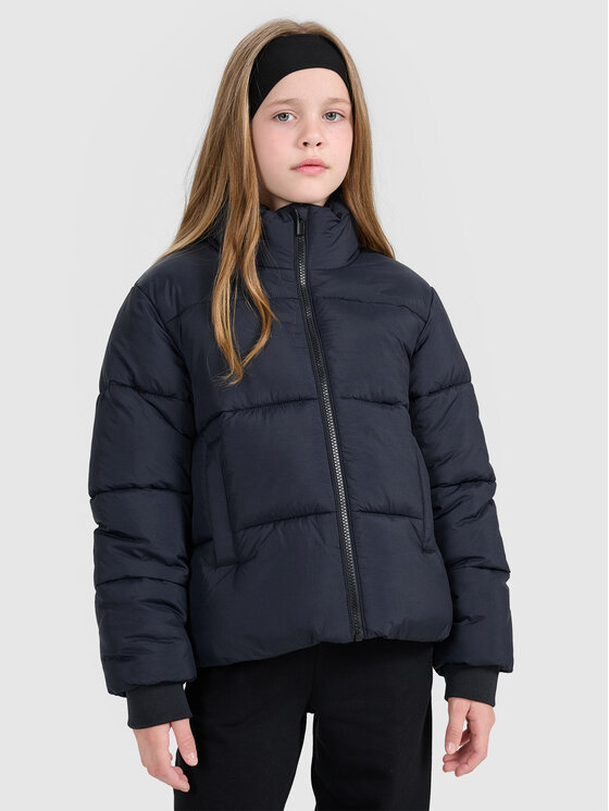 4F 4F Kurtka puchowa OUTERWEAR Czarny Regular Fit