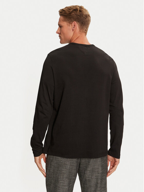 Tommy Hilfiger Tommy Hilfiger Longsleeve MW0MW36502 Μαύρο Regular Fit