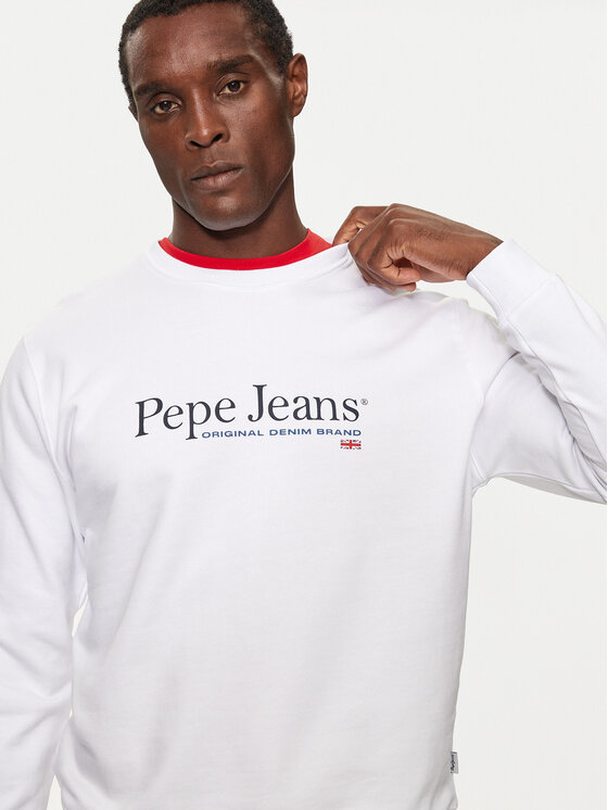 Pepe Jeans Pepe Jeans Felpa PM582699 Bianco Regular Fit