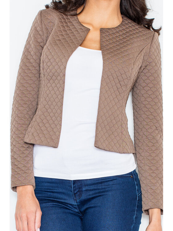 FIGL FIGL Marynarka M218 Beżowy Regular Fit
