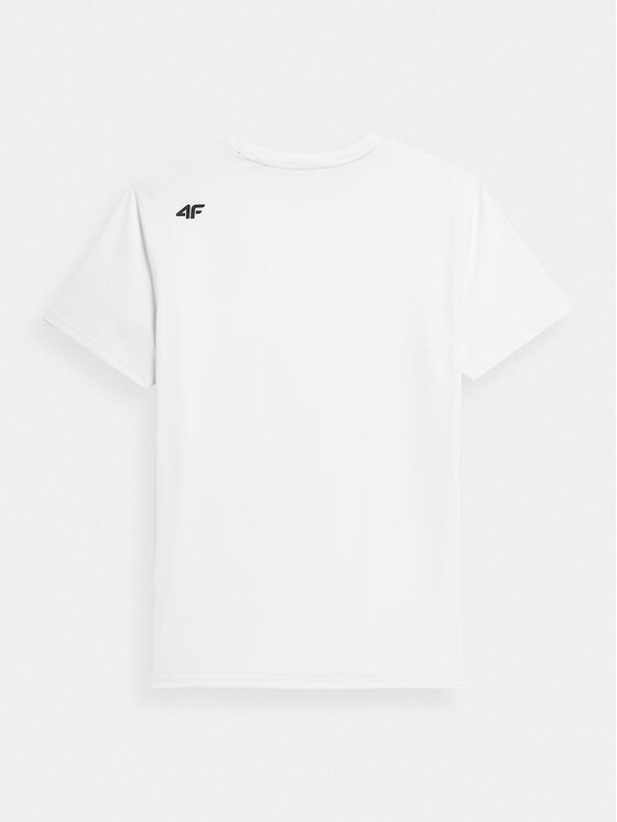 4F 4F T-Shirt 4FWSS24TFTSM598 Λευκό Regular Fit