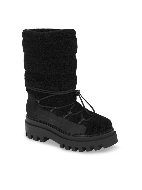 Calvin Klein Jeans Calvin Klein Jeans Sniego batai Flatform Snow Boot Sherpa Wn YW0YW01195 Juoda
