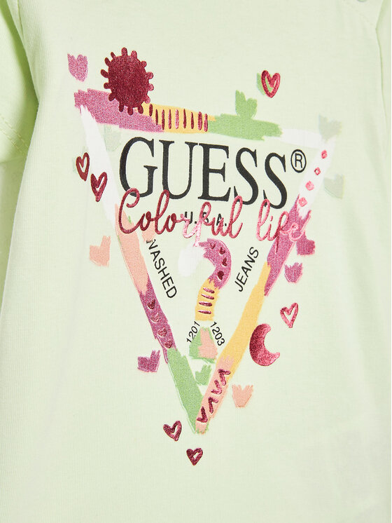 T-shirt A3GI00 K6YW3 Verde Regular Fit
