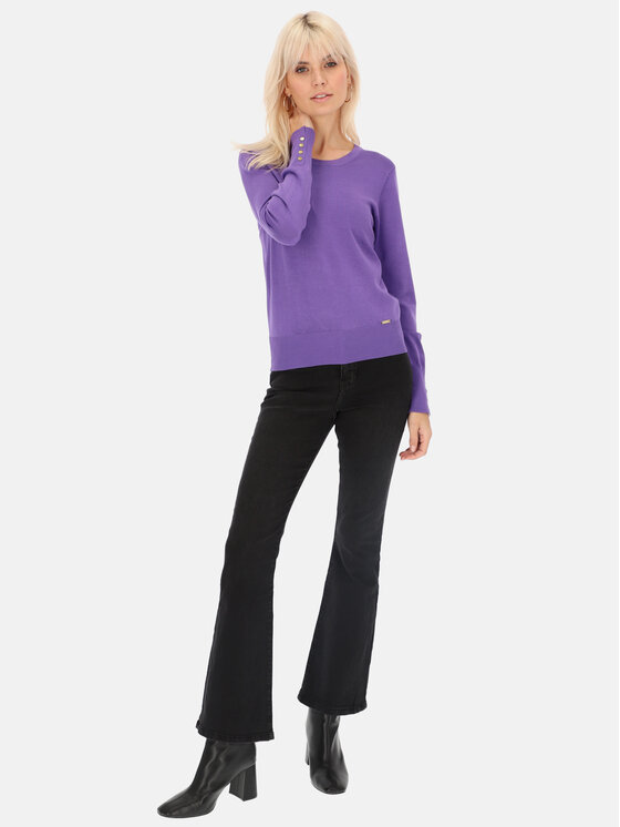L’AF L’AF Sweter Alpi Fioletowy Regular Fit
