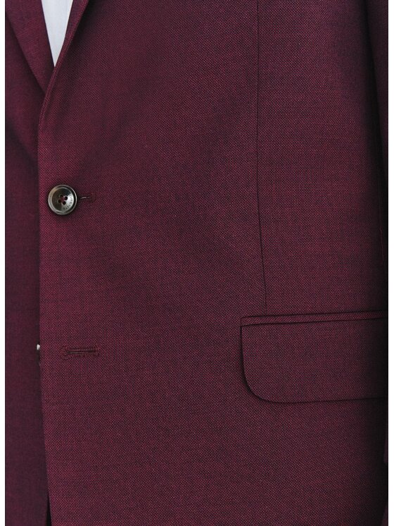 Pako Lorente Pako Lorente Marynarka P25WF-3G-014 Bordowy Slim Fit