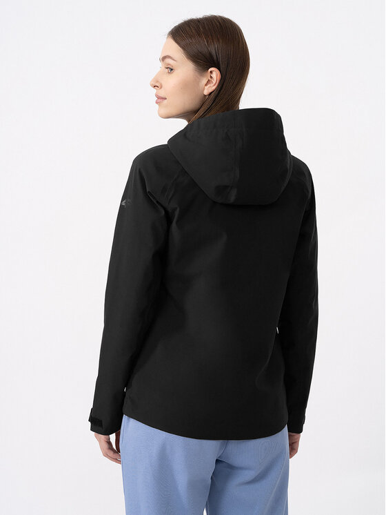 4F 4F Skijaška jakna 4FAW23TTJAF363 Crna Slim Fit