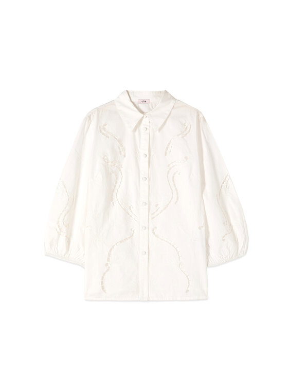 Oltre Oltre Koszula 5091R003170N011 Biały Regular Fit