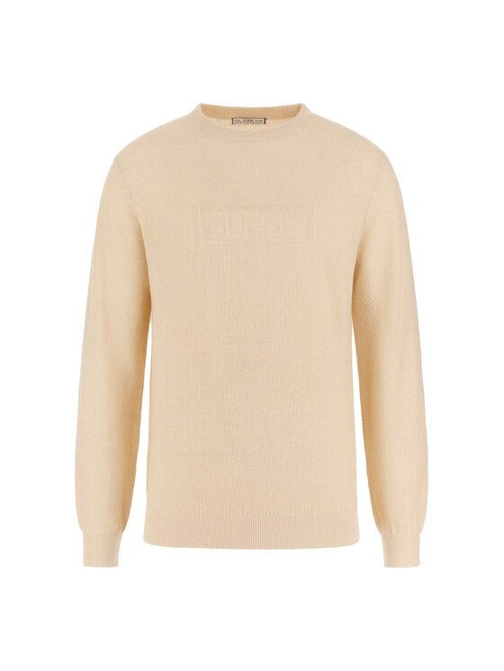Guess Guess Sweter 175671 Beżowy Classic Fit