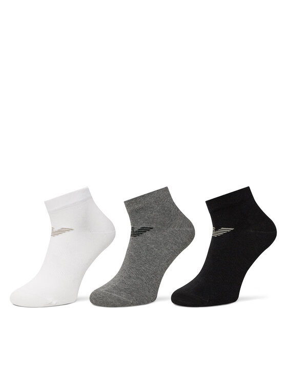 Set de 3 perechi de șosete medii pentru bărbați Emporio Armani EM000550 AF12271 MC059 Colorat