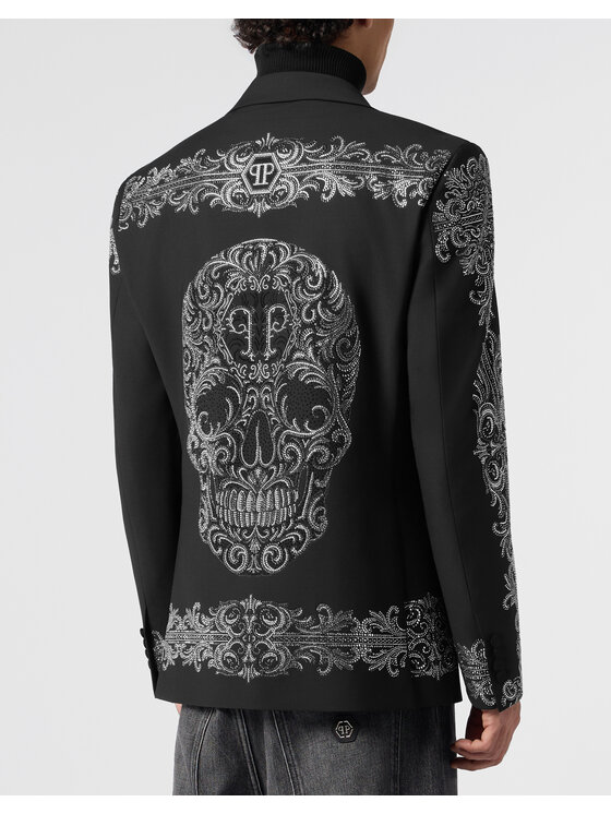 PHILIPP PLEIN PHILIPP PLEIN Marynarka 31277 Czarny Regular Fit