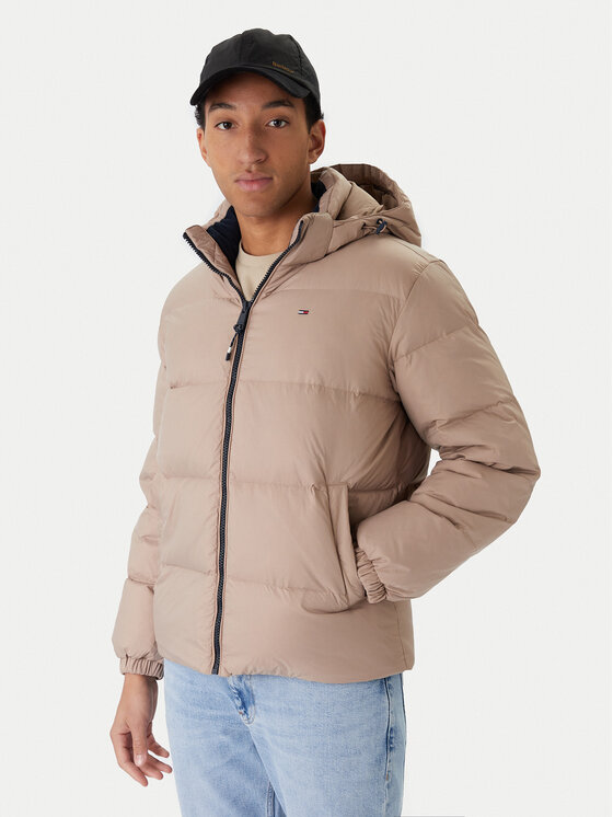 Tommy Jeans Tommy Jeans Vatovaná bunda Essential DM0DM19786 Béžová Regular Fit