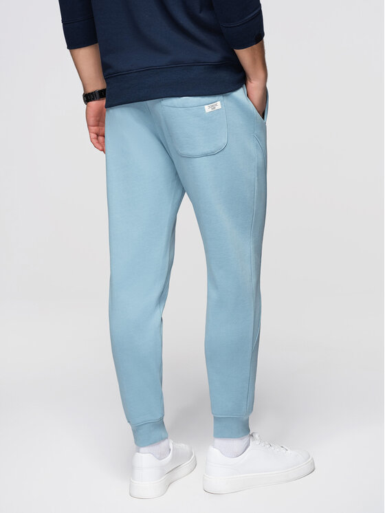 Ombre Ombre Spodnie dresowe OM-PABS-0305 Niebieski Regular Fit