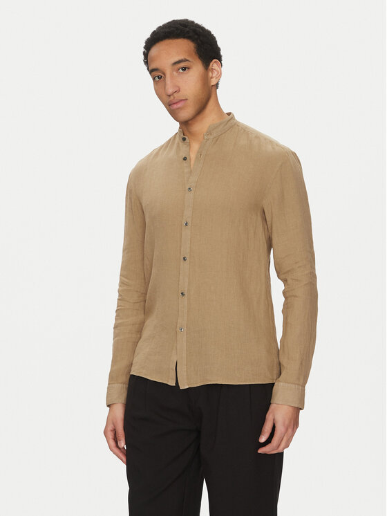 HUGO HUGO Cămașă Elvory 50490740 Bej Slim Fit