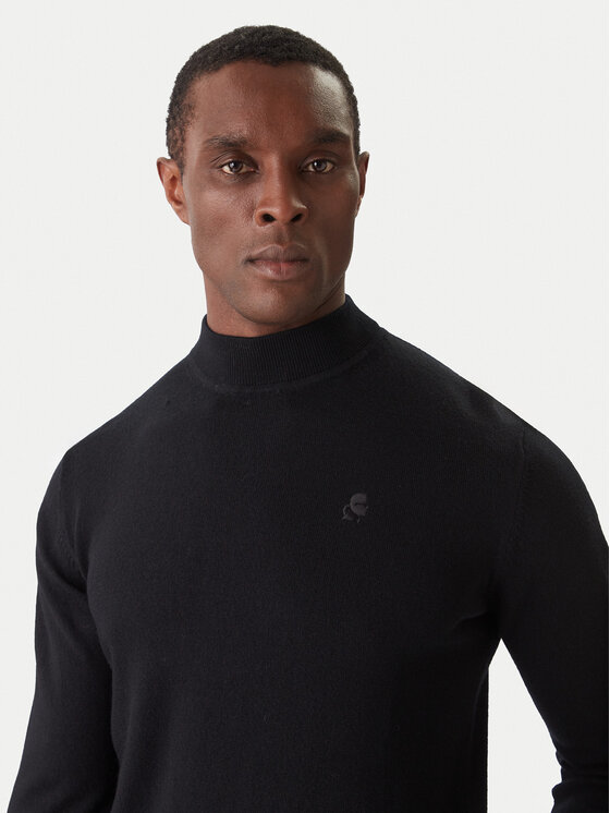 KARL LAGERFELD KARL LAGERFELD Rollkragenpullover 655002 554399 Schwarz Slim Fit