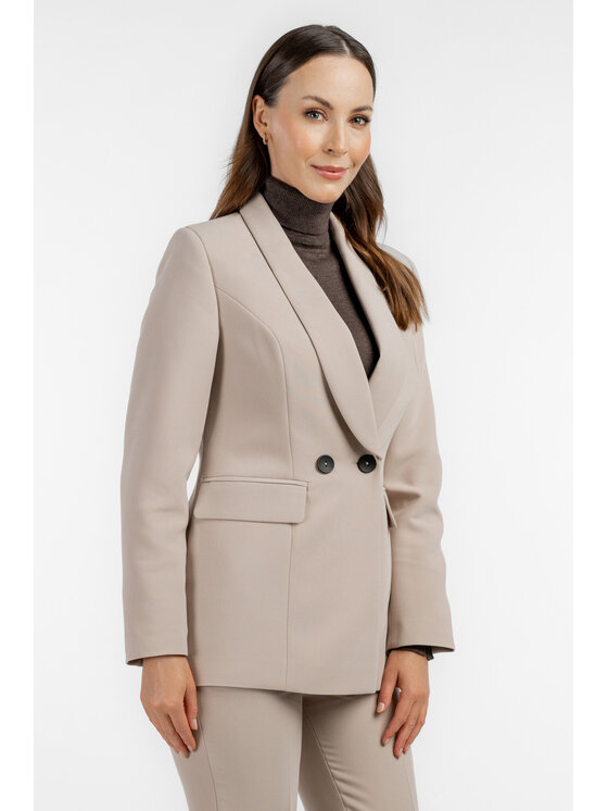 Salme Salme Oblek Nadia Hnedá Regular Fit