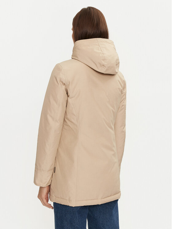 Woolrich Woolrich Pehelykabát Arctic Raccoon CFWWOU0538FRUT0001 Bézs Regular Fit