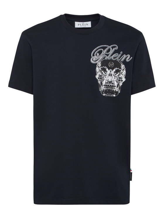 PHILIPP PLEIN PHILIPP PLEIN T-Shirt 27145 Granatowy Regular Fit