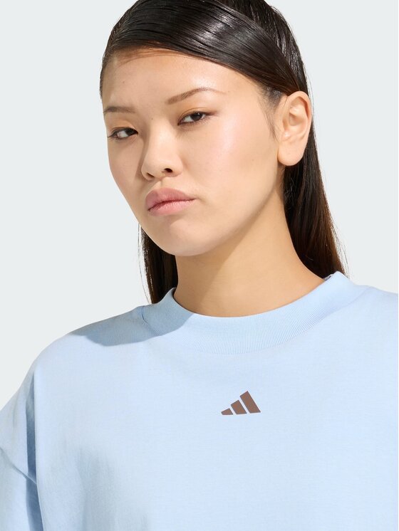 adidas adidas T-Shirt 162937 Niebieski jasny Loose Fit