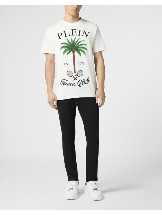 PHILIPP PLEIN PHILIPP PLEIN T-Shirt 30605 Biały Regular Fit