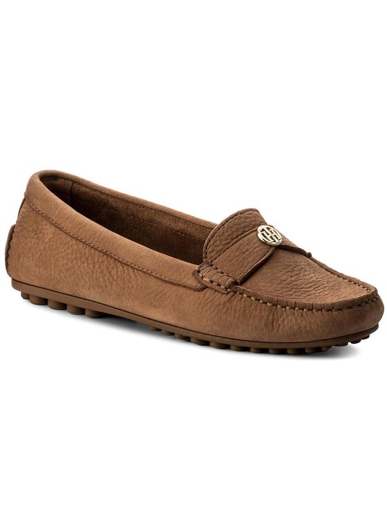 Tommy Hilfiger Tommy Hilfiger Μοκασίνια Moccasin With Chain Detail FW0FW02783 Καφέ