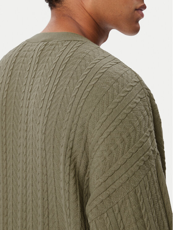 adidas adidas Sweter KR9767 Beżowy Loose Fit