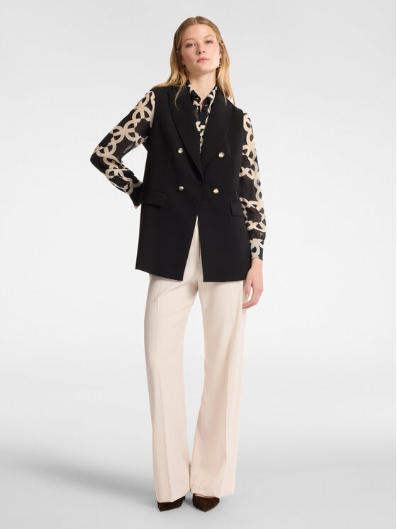 Elena Mirò Elena Mirò Giacca di transizione R811Z000023N033 Nero Slim Fit