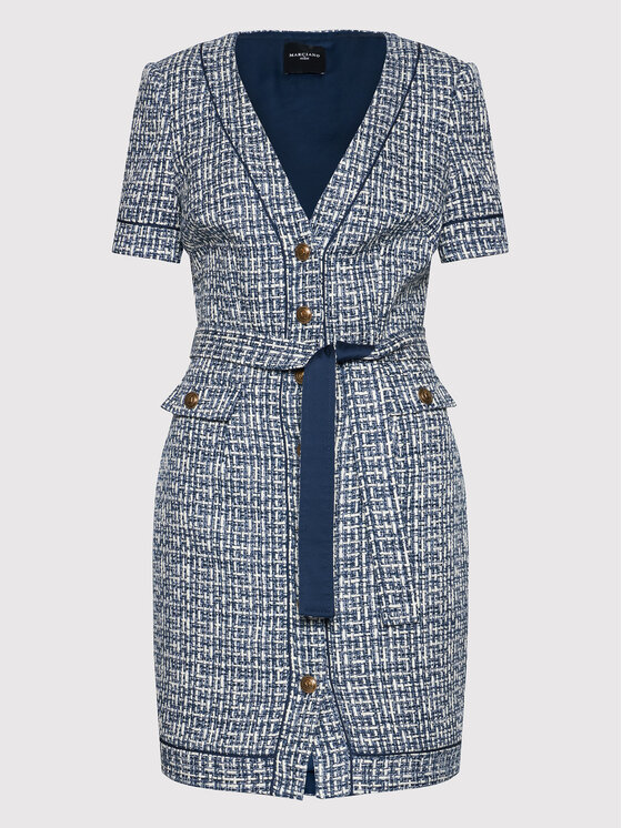 Marciano Guess Marciano Guess Kootud kleit Spencer Tweed 2GGK18 9701Z Värviline Slim Fit