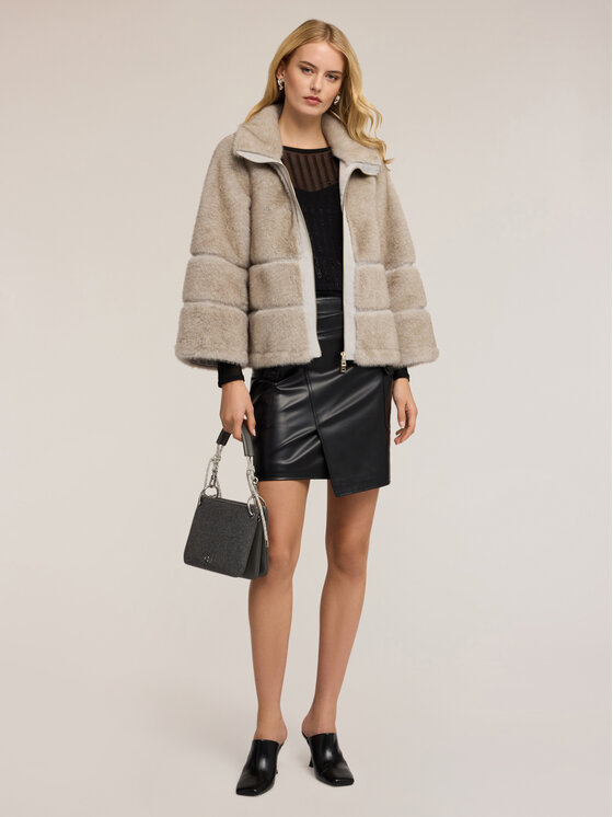 Motivi Motivi Pelliccia 8006Q000251N013 Grigio Over Fit