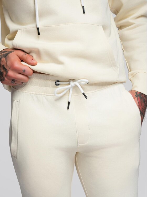 Ombre Ombre Komplet dresowy Z120 Écru Regular Fit