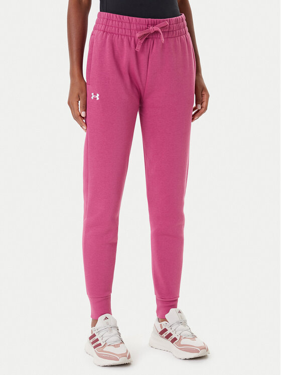 Under Armour Teplákové nohavice Ua Rival 1379438 Ružová Loose Fit