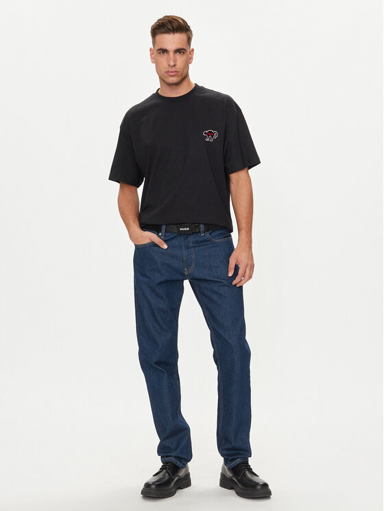 HUGO Hugo T-Shirt Dimonade 50518963 Czarny Relaxed Fit