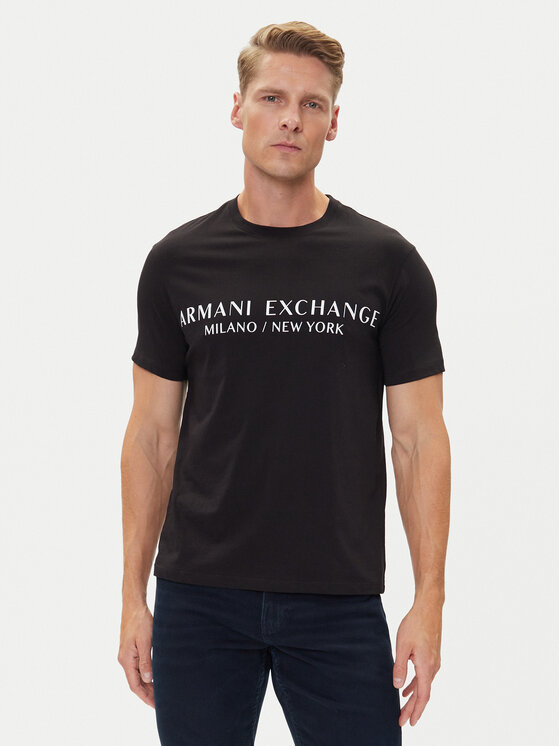 Armani Exchange Armani Exchange Marškinėliai 8NZT72 Z8H4Z 1200 Juoda Slim Fit