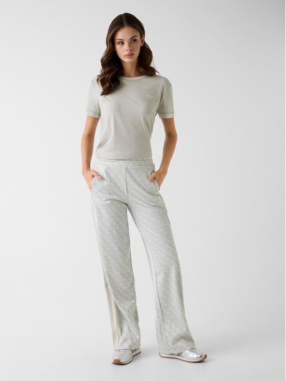 Guess Guess Spodnie materiałowe 181485 Szary Classic Fit
