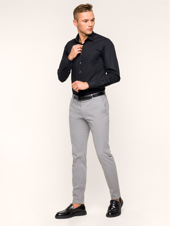 Calvin Klein Calvin Klein Marškiniai K10K103164 Juoda Slim Fit