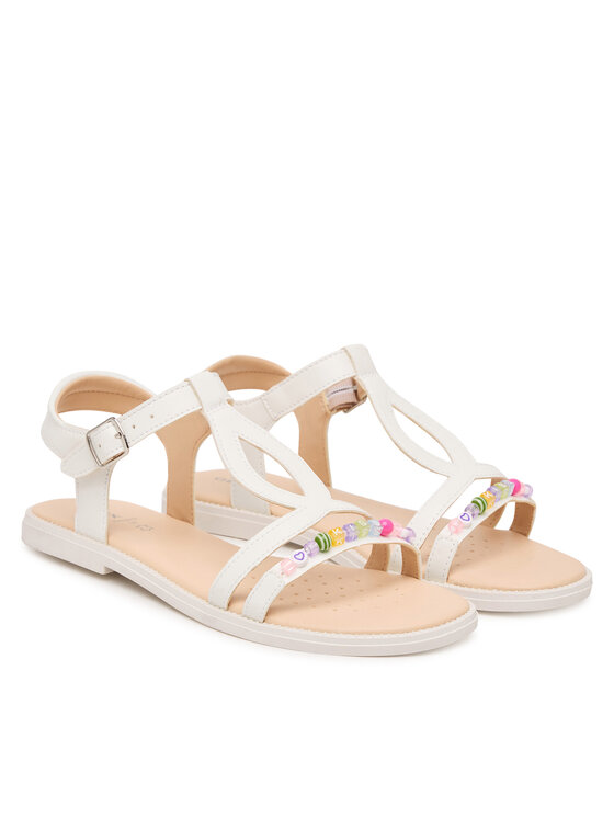 Geox Geox Sandále Jr Sandal Karly J6535H 000BC C1000 D Biela