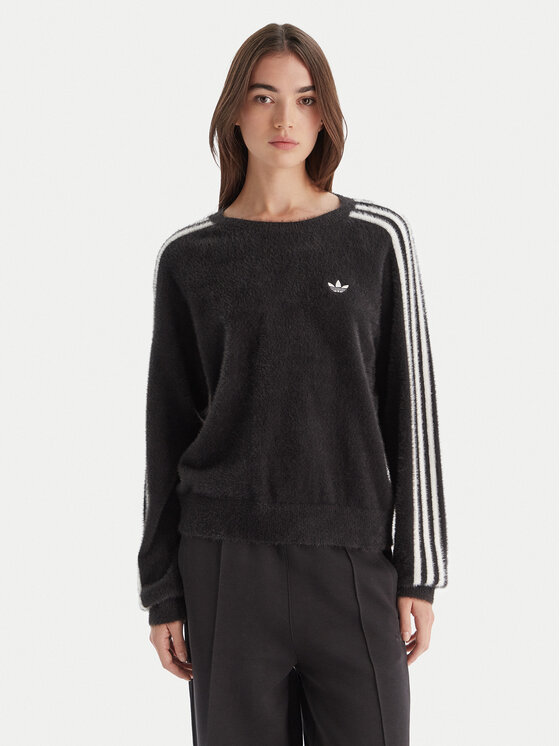 adidas adidas Mikina adicolor Holiday JX7813 Černá Loose Fit