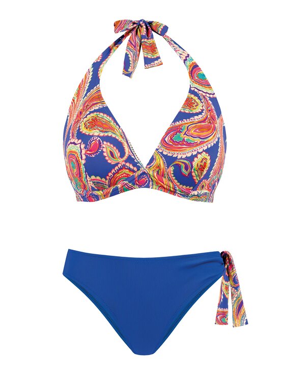 Miss Lou Miss Lou Bikini ML039 Niebieski