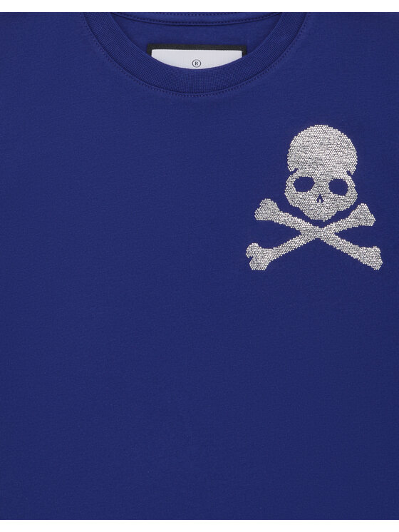PHILIPP PLEIN PHILIPP PLEIN T-Shirt 28199 Błękitny Regular Fit