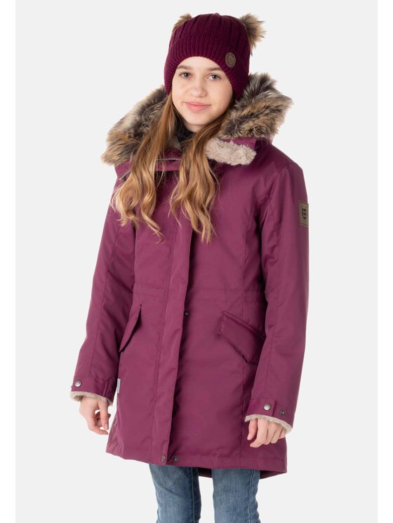 Lenne Lenne Kurtka anorak 22363-602 Bordowy Basic Fit